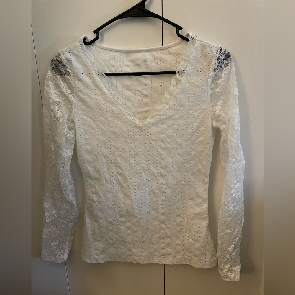 White SHEIN small long sleeve